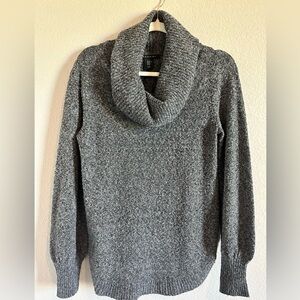 Tahari Charcoal Cowl Neck Sweater